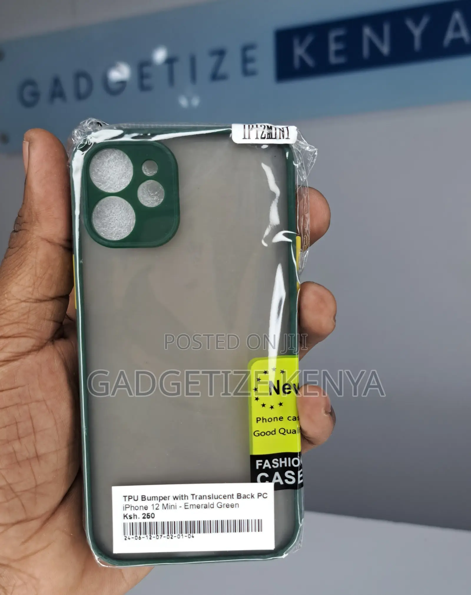 iPhone 12 Mini Tpu Bumper With Translucent Back Pc Case