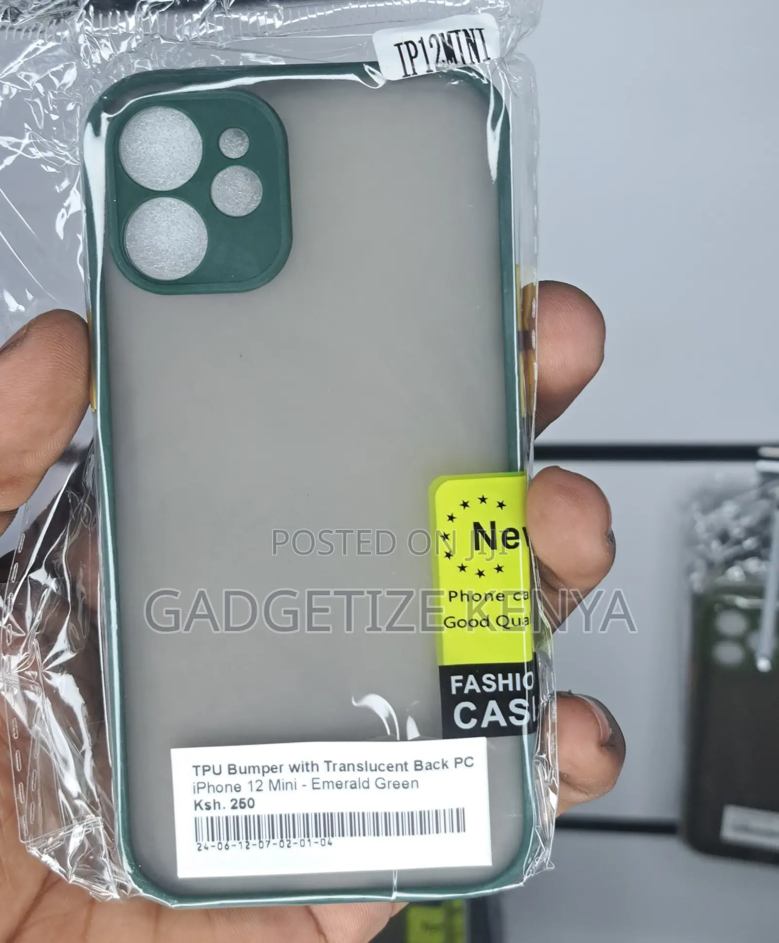 iPhone 12 Mini Tpu Bumper With Translucent Back Pc Case