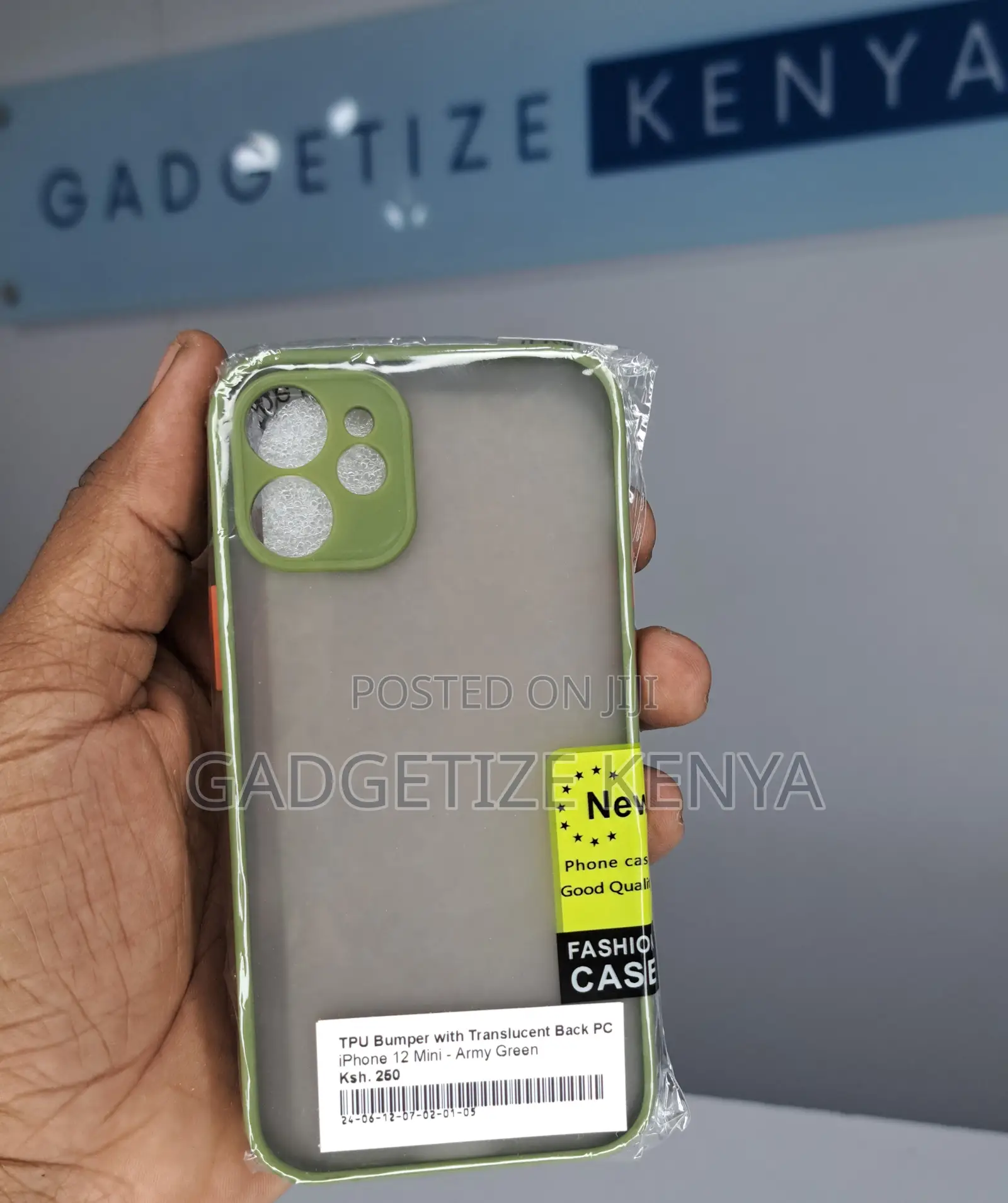 iPhone 12 Mini Tpu Bumper With Translucent Back Pc Case