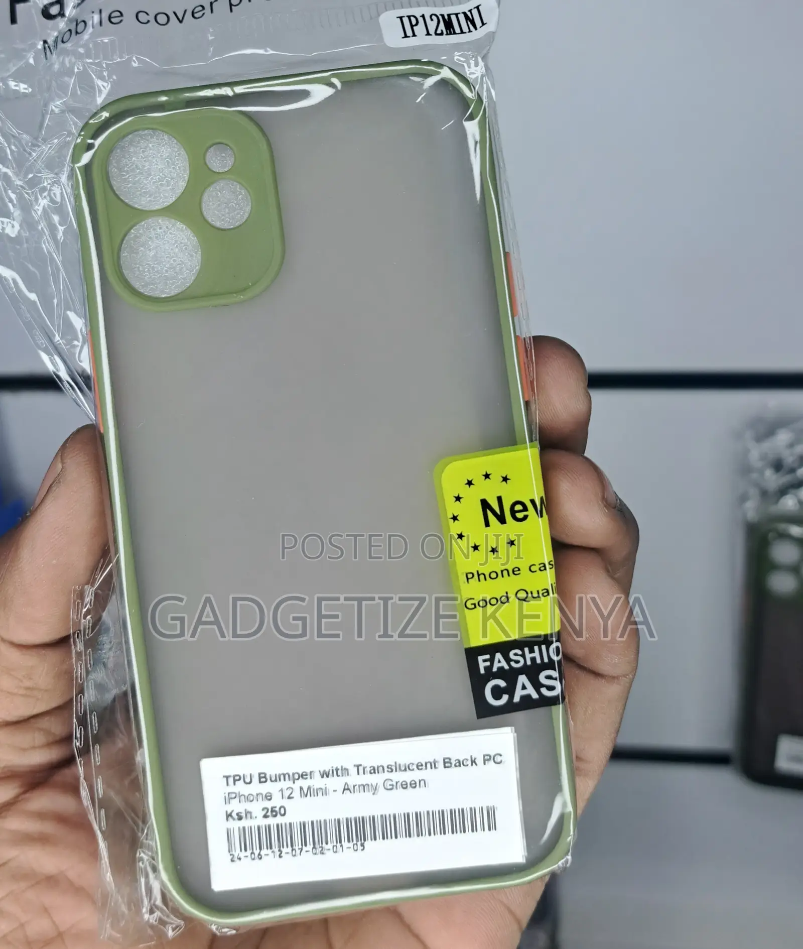 iPhone 12 Mini Tpu Bumper With Translucent Back Pc Case