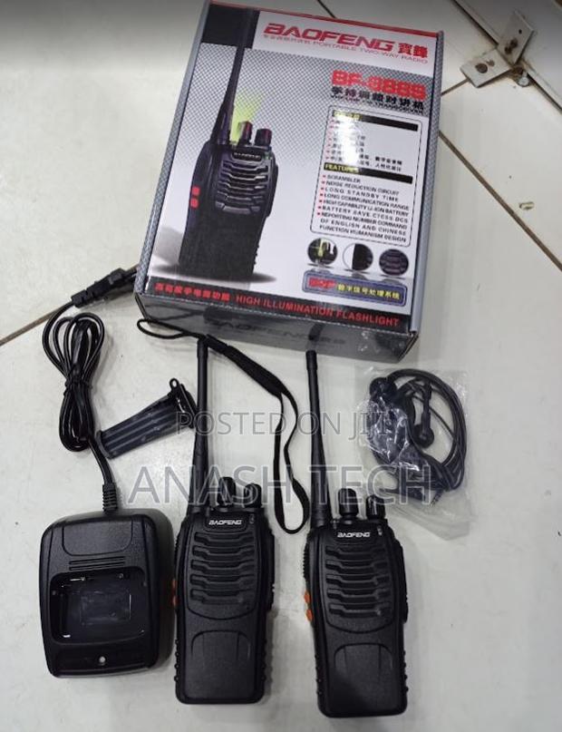 Clean Baofeng Bf-888s Walkie-Talkie Pair (2 Pieces)