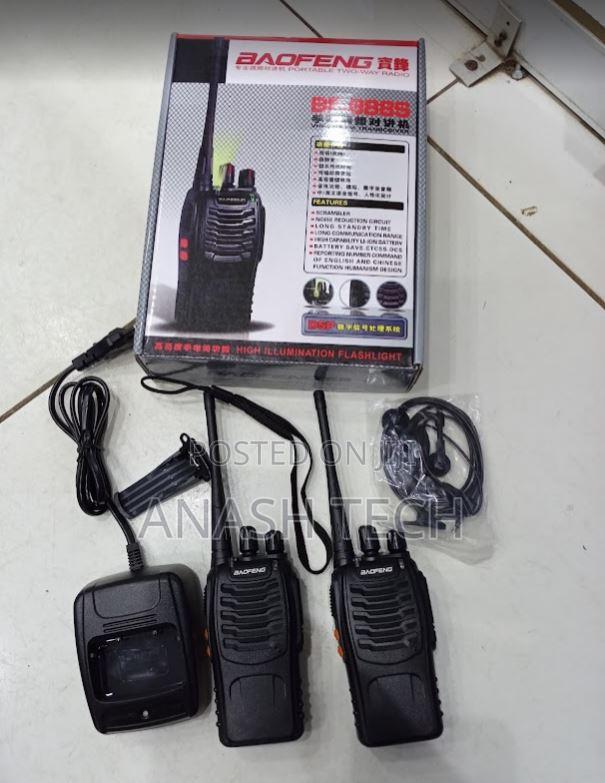 2 PCS Baofeng Bf-888s Walkie Talkie Radio Call Upto 3 KMS