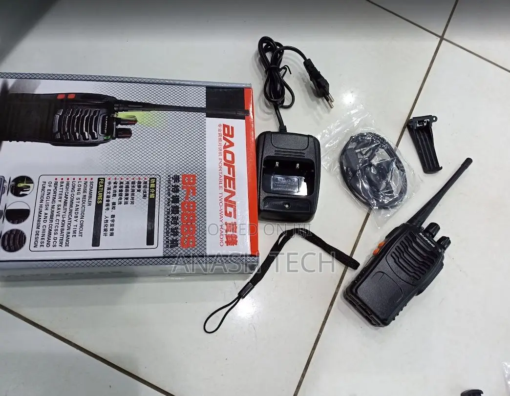 Single Pair Baofeng Bf-888s Radio Call Walkie Talkie Upto 3 KMS