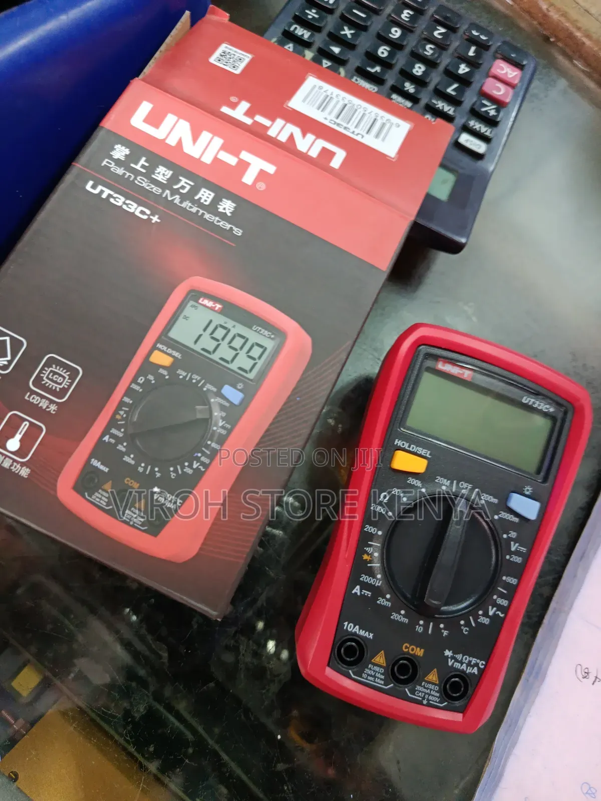 Uni-t Ut33c+ Palm-sized Digital Multimeter With Temperature Meter