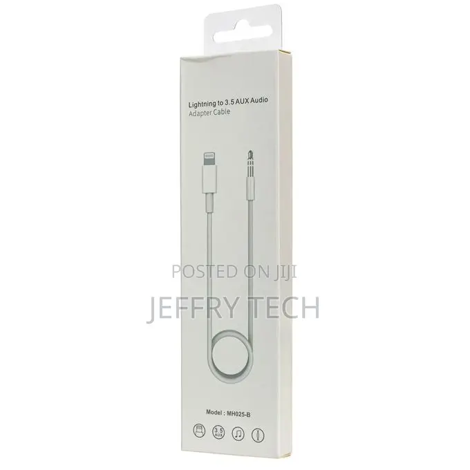Lightning to 3.5mm Male Audio Adapter Aux Headphone/Car 1.5m