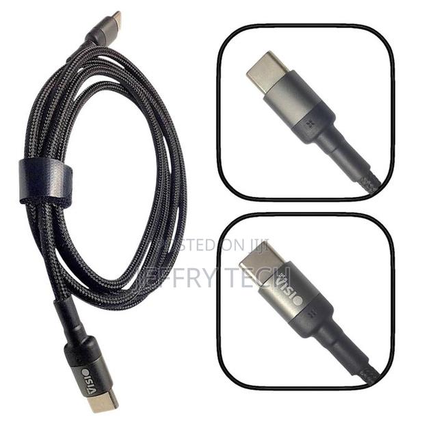 New Visio Usb Type-C to Type-C Nylon Cable, 100w, 1 M. - main view