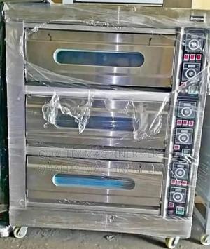 Commercial 3 Deck 6 Tray Industrial Oven - main view