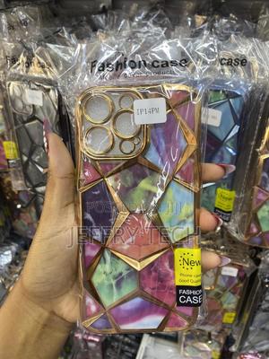 Erit Marble Design Diamond Look Gilitier Case for iPhone 14 Pro Max - thumbnail 2
