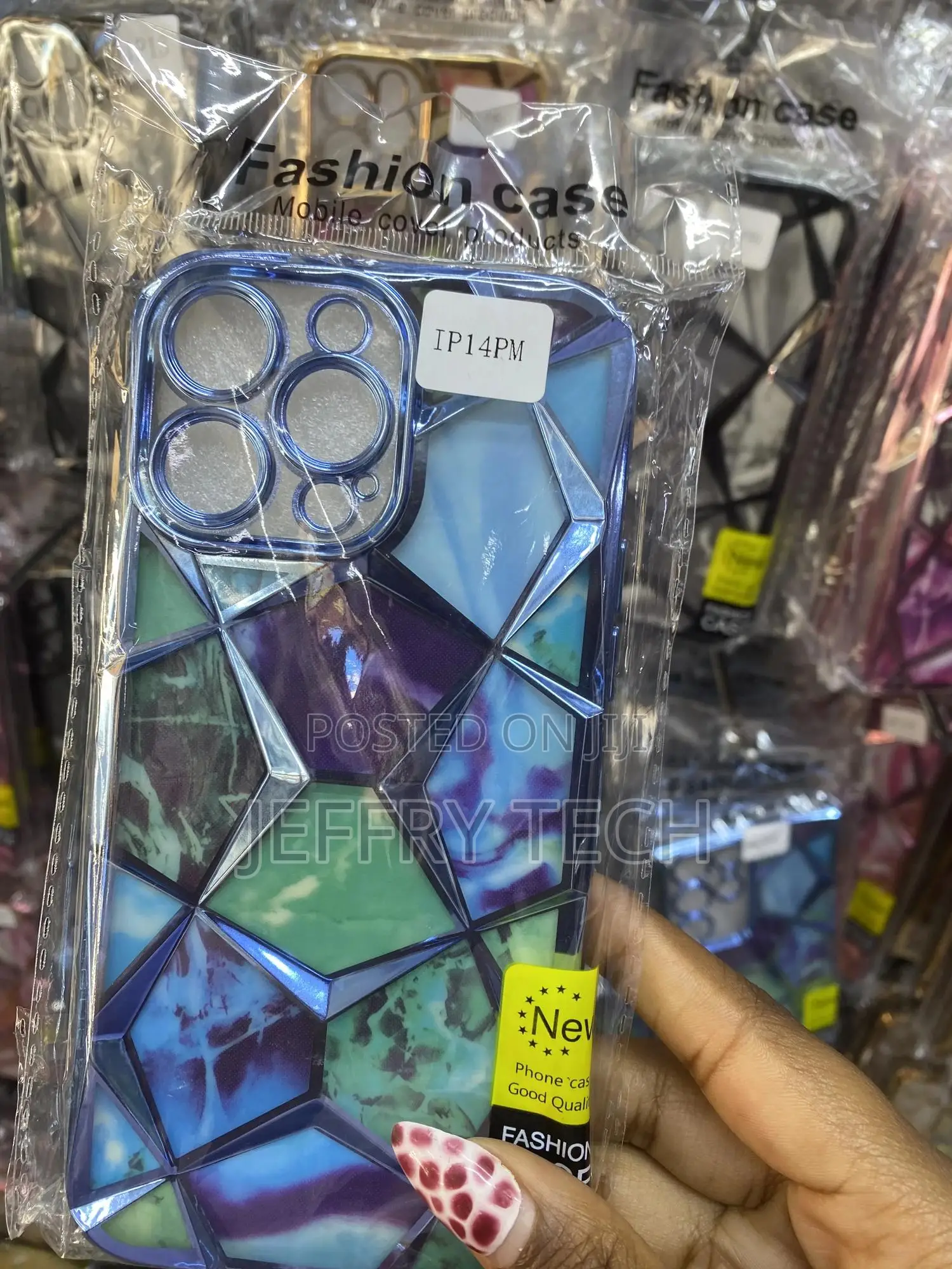 Midos Geometric Diamond Shape Cover for iPhone 14 Pro Max