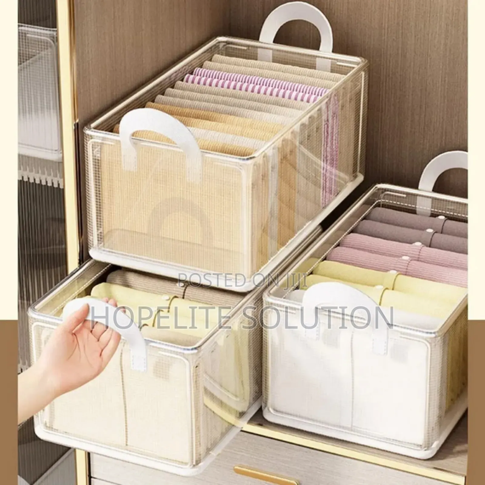 Thick Transparent Closet Organizer