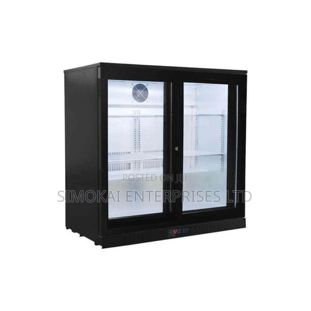 Sliding Door Bar Fridge | 2 Door Undercounter Cooler