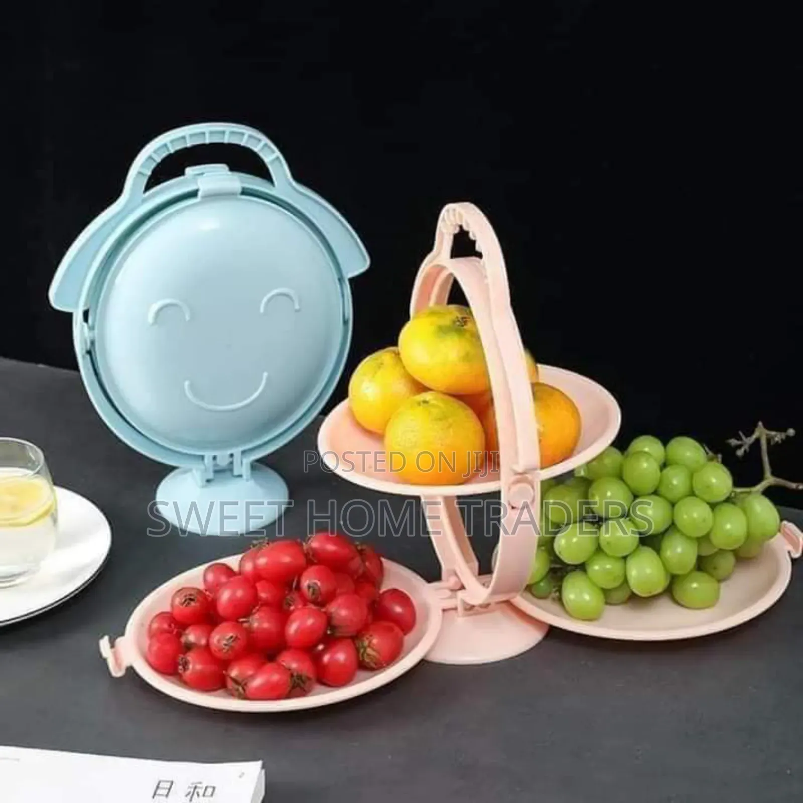 *Creative Folding 3 Layer Plate Fruit Rack