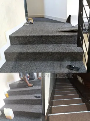 Classic Home Stairs Installed Wall to Wall Carpet