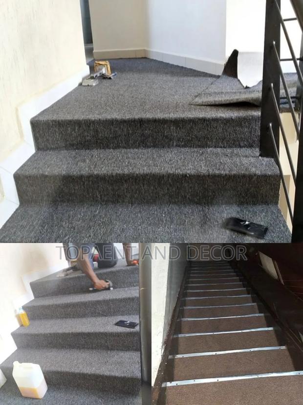 Classic Home Stairs Installed Wall to Wall Carpet - main view