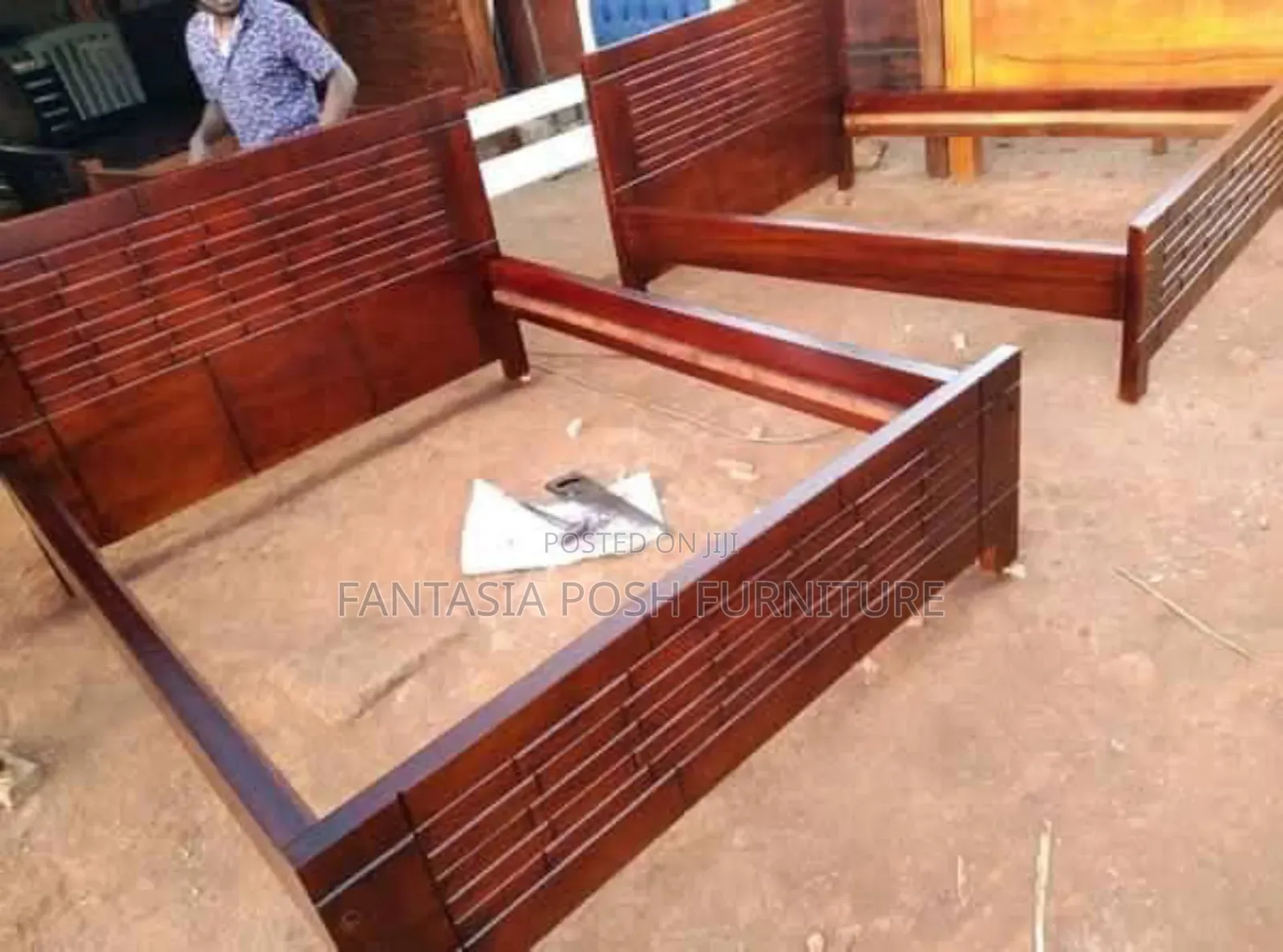 5x6 Modern Wood Bed - Order Now, Pay on Delivery