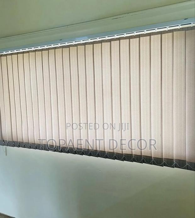 Wide Window Beige  Maximum  Beauty Glow Up Vertical Blinds - main view