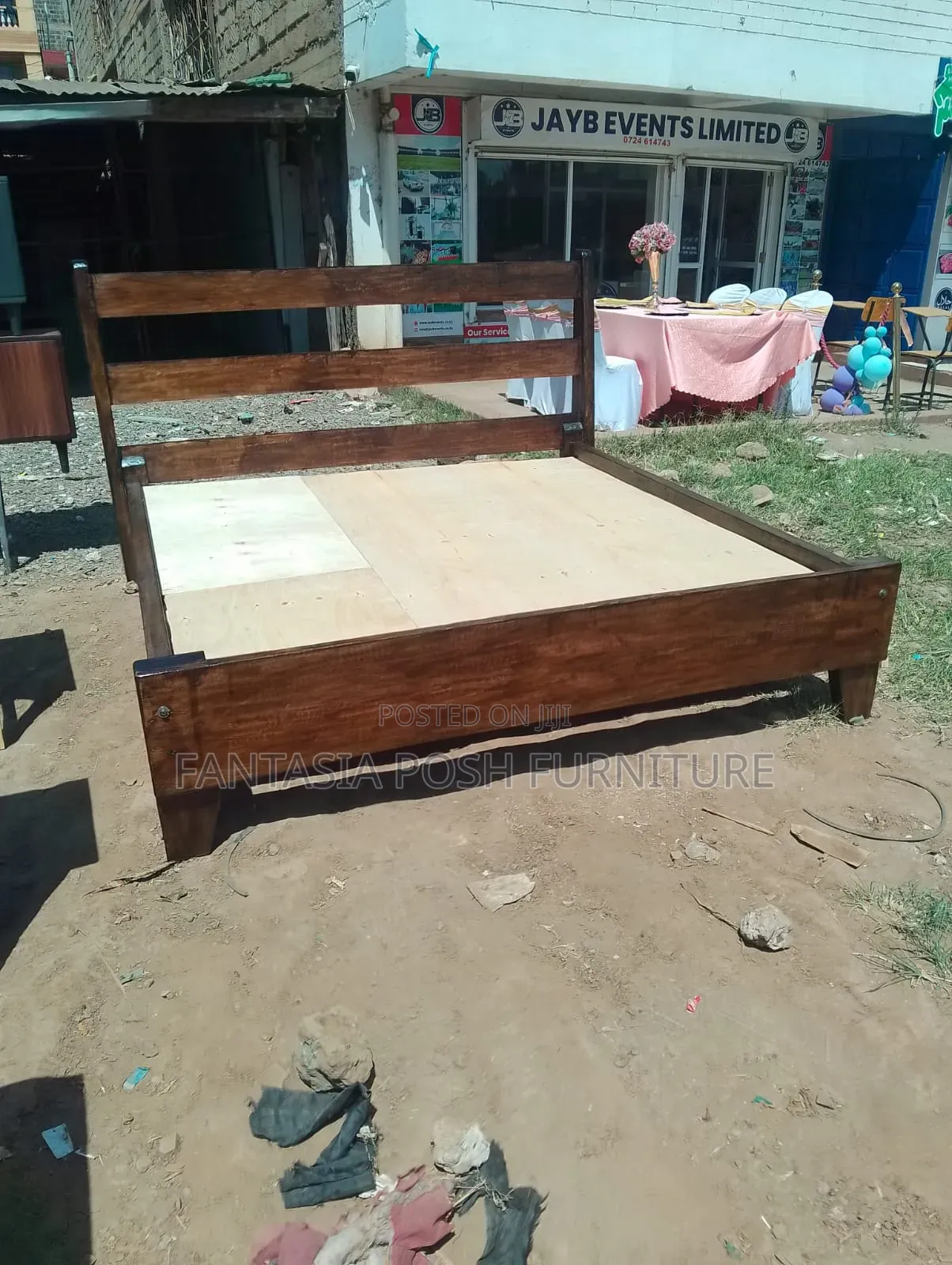 5x6 Minimalistic Wooden Bed