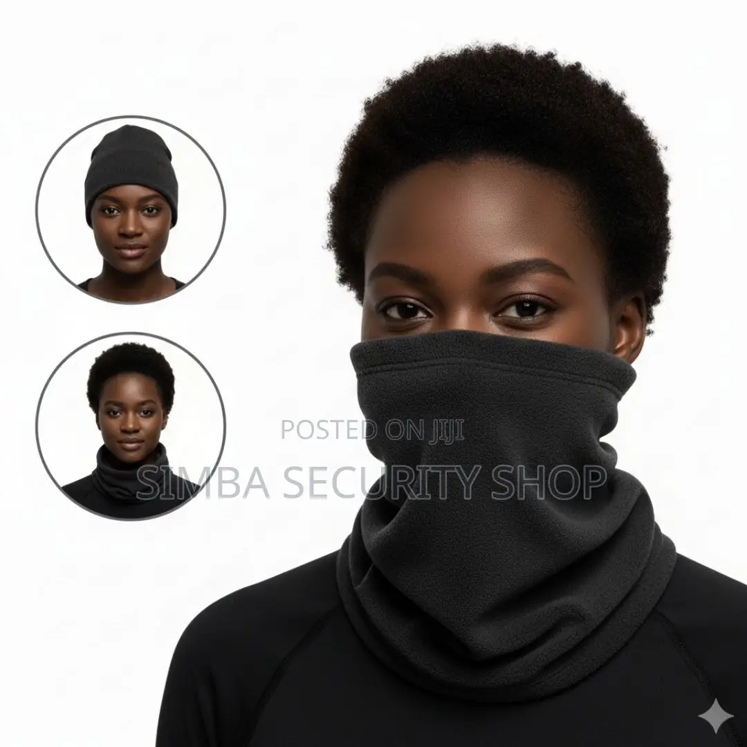 Warm Winter Neck Gaiter Adjustable Half Mask Balaclava Heavy Fleece