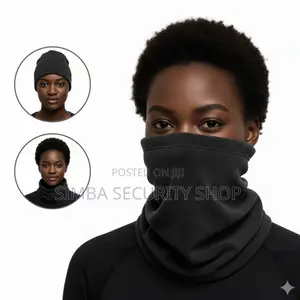 Warm Winter Neck Gaiter Adjustable Half Mask Balaclava Heavy Fleece