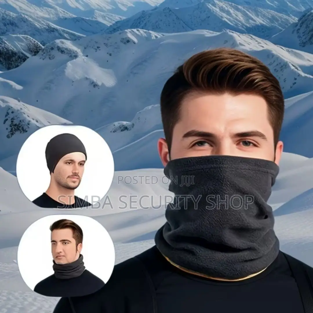 Warm Winter Neck Gaiter Adjustable Half Mask Balaclava Heavy Fleece