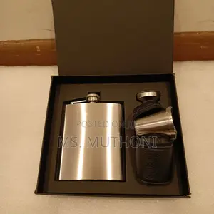 Hip Flask Gift Set (Flask ,Funnel 4stainless Steel Shot Glasses. )