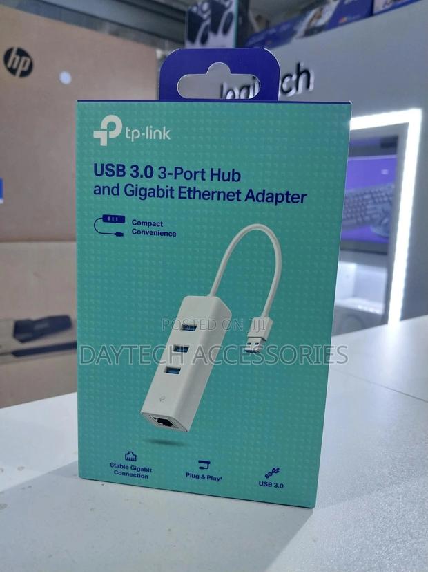 Tp-Link Usb 3.0 3-Port Hub Gigabit Ethernet Adapter 2 in 1 Adapter
