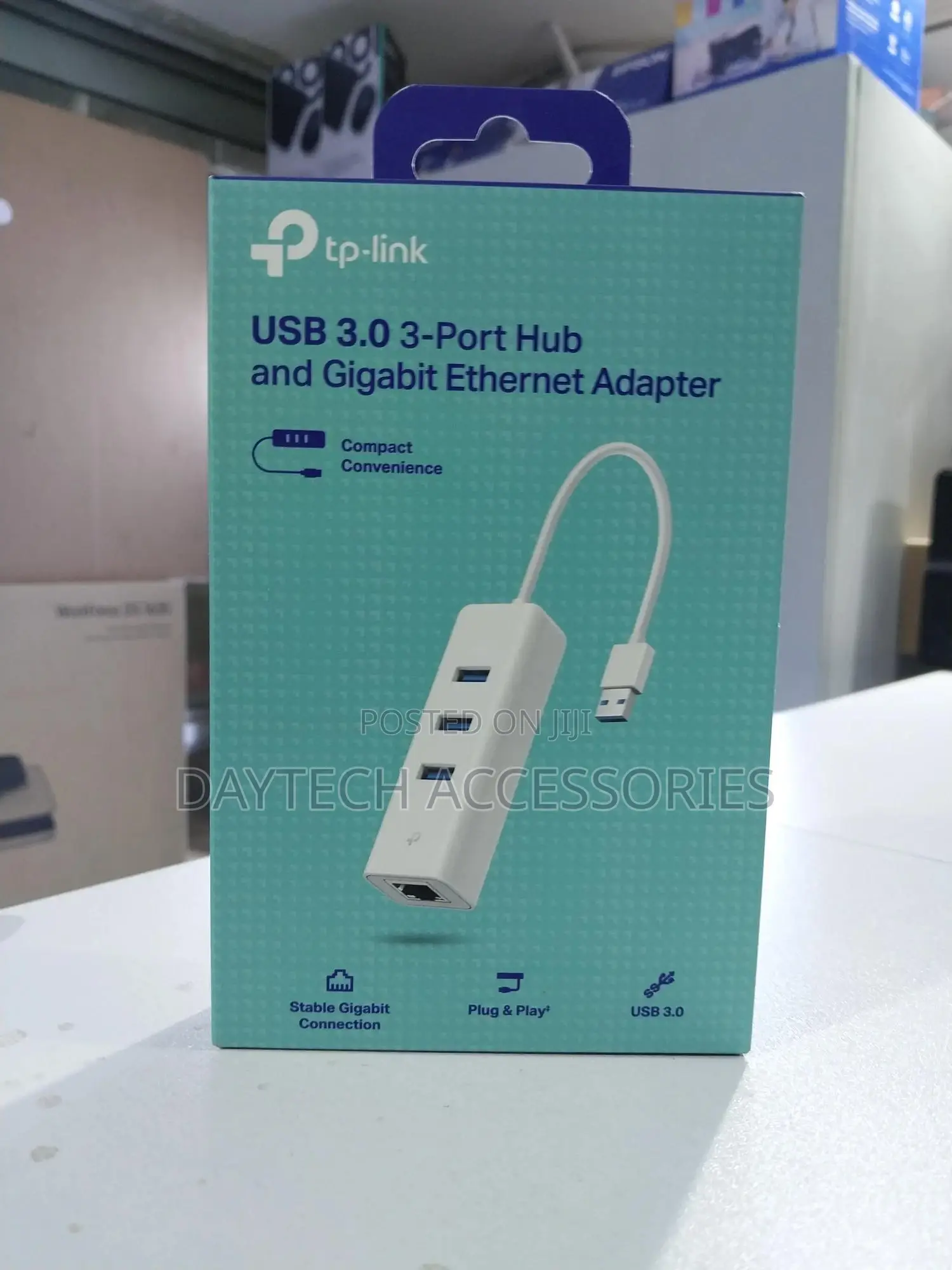 Tp-Link Usb 3.0 3-Port Hub and Gigabit Ethernet Adapter (Model Ue330)