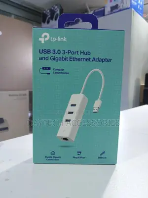 Tp-Link Usb 3.0 3-Port Hub and Gigabit Ethernet Adapter (Model Ue330)