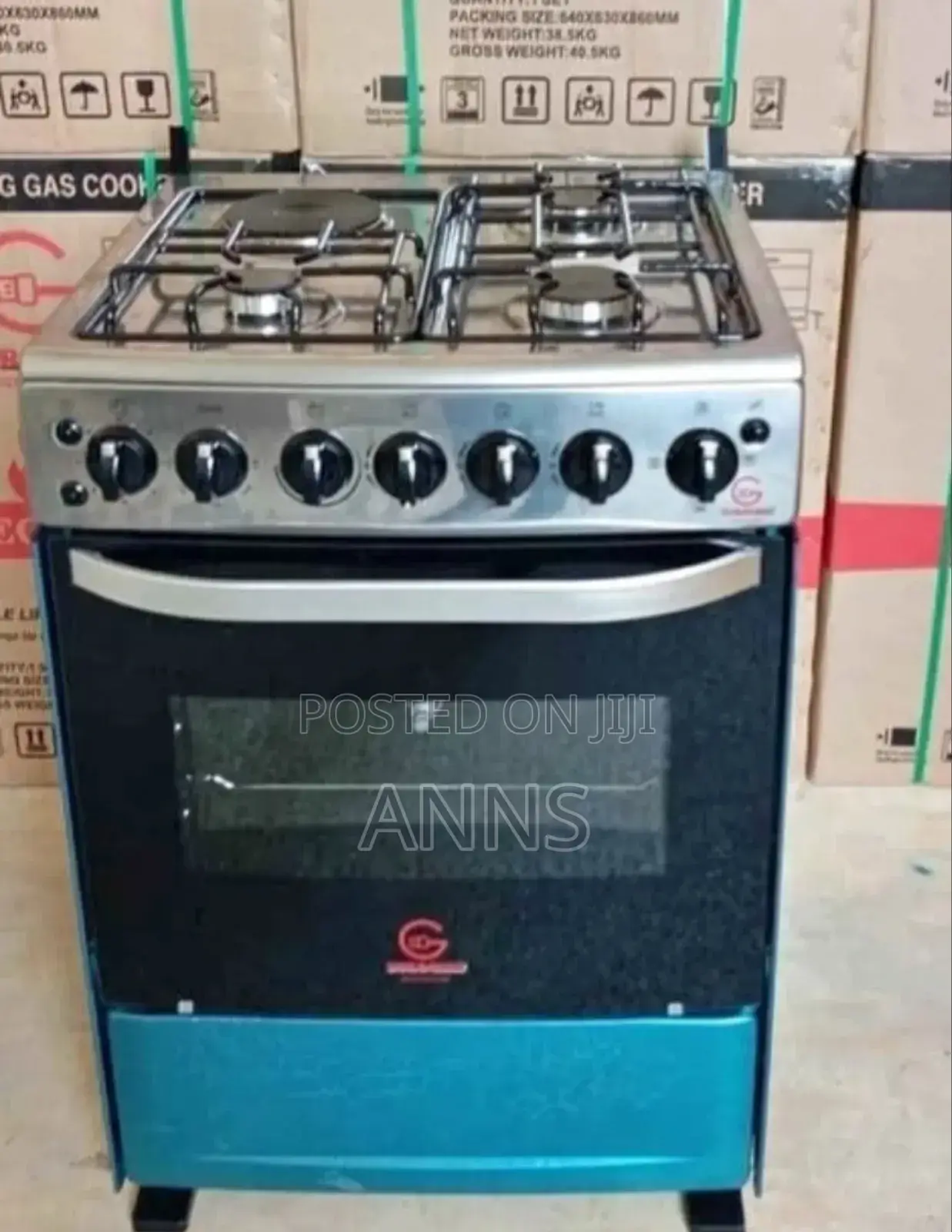 Eurochef 60 × 65 3+1 Electric Standing Gas Cooker E65