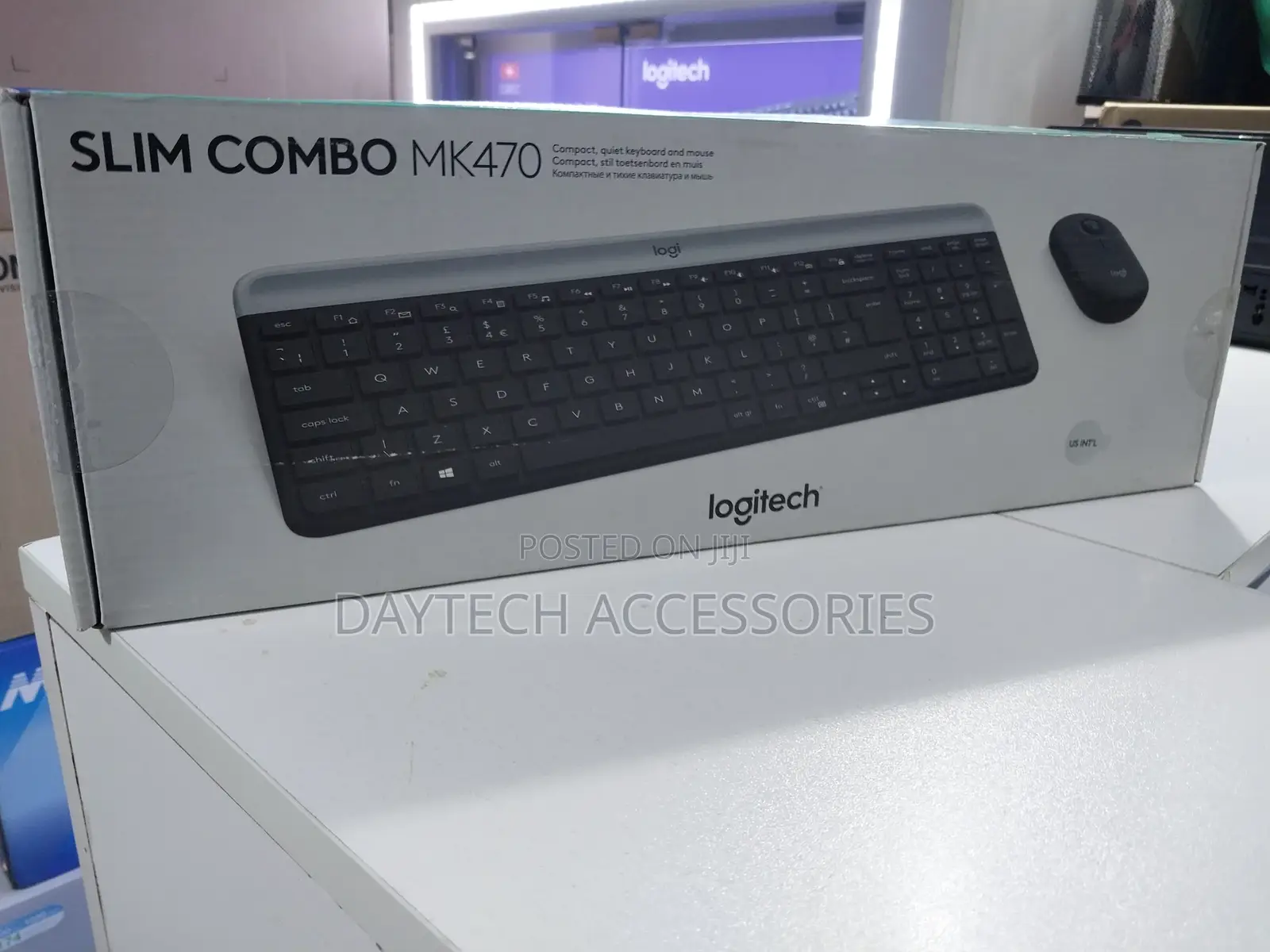The Logitech Mk470 Slim Wireless Keyboard and Mouse Combo.