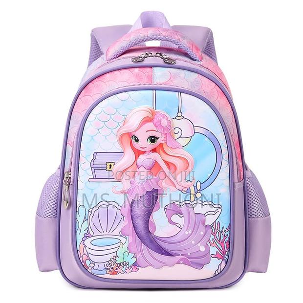 Kindergarten Childrens Purple Mermaid Backpack - main view