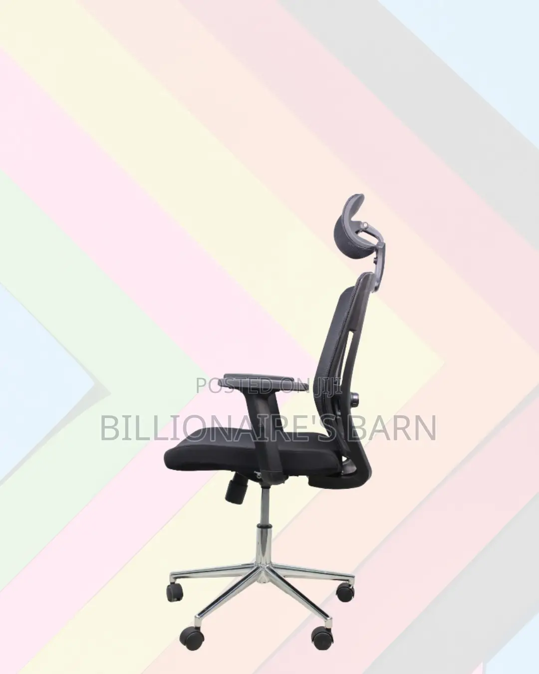 Adjustable Mesh Work Chair | Modern Chrome Finish