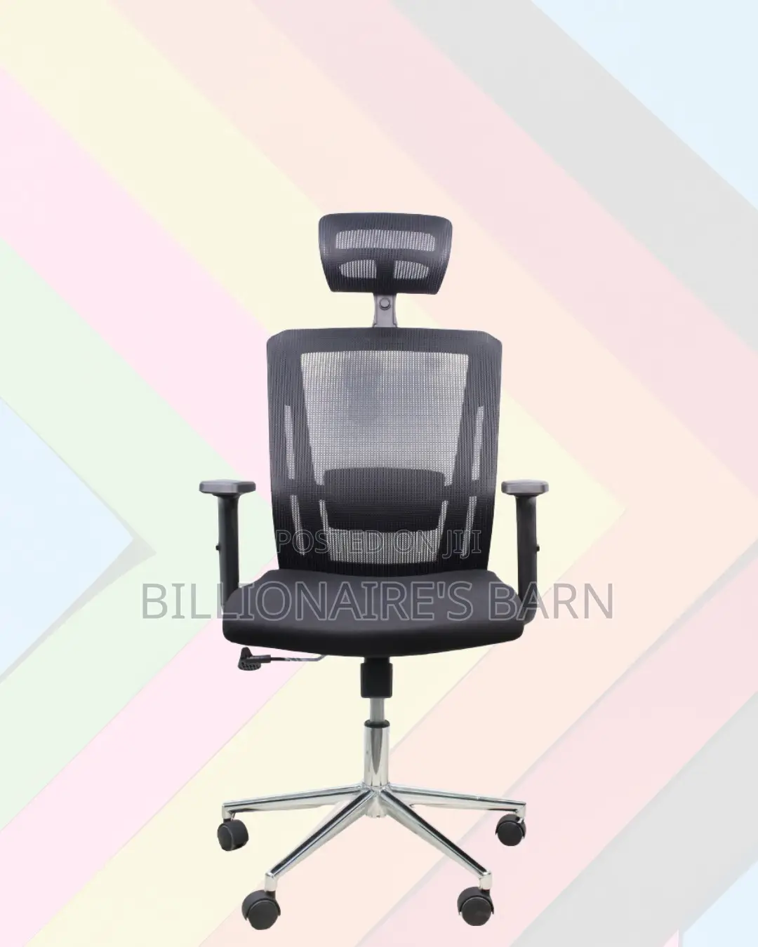Adjustable Mesh Work Chair | Modern Chrome Finish