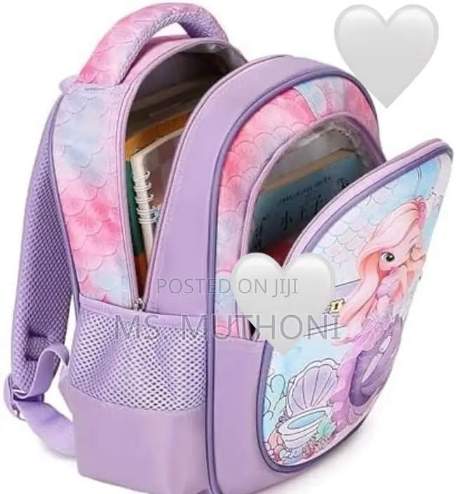 Kindergarten Childrens Purple Mermaid Backpack