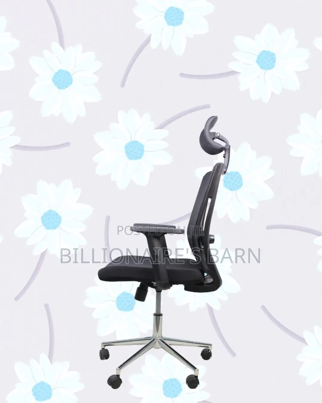 Ergonomic Mesh Chair With Headrest | All-Day Back Support