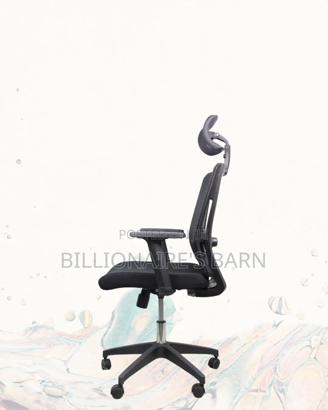 Adjustable Mesh Seat With Headrest | Smooth Swivel Easy Movement