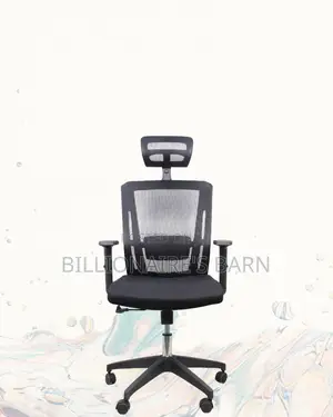 Adjustable Mesh Seat With Headrest | Smooth Swivel Easy Movement