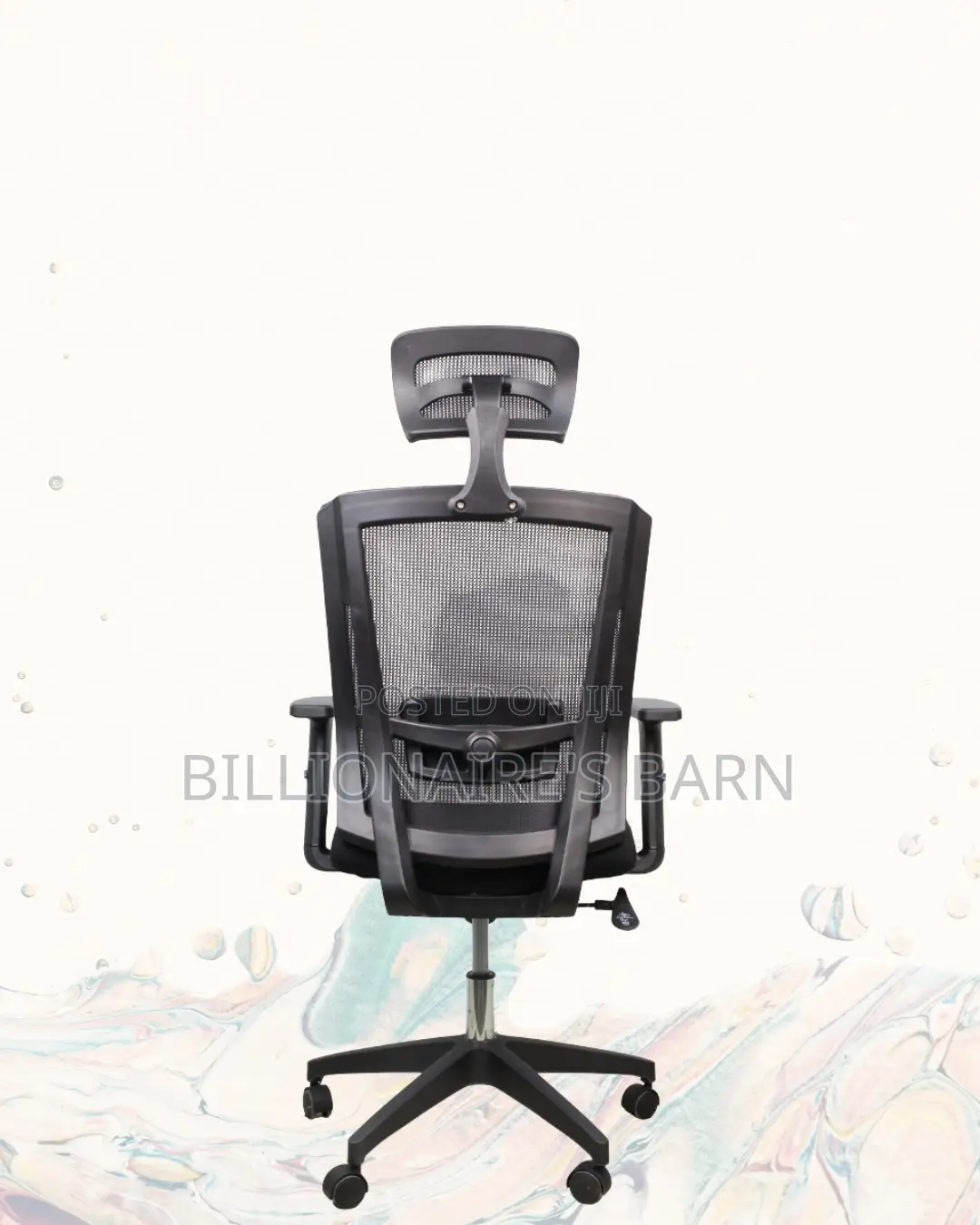 Adjustable Mesh Seat With Headrest | Smooth Swivel Easy Movement