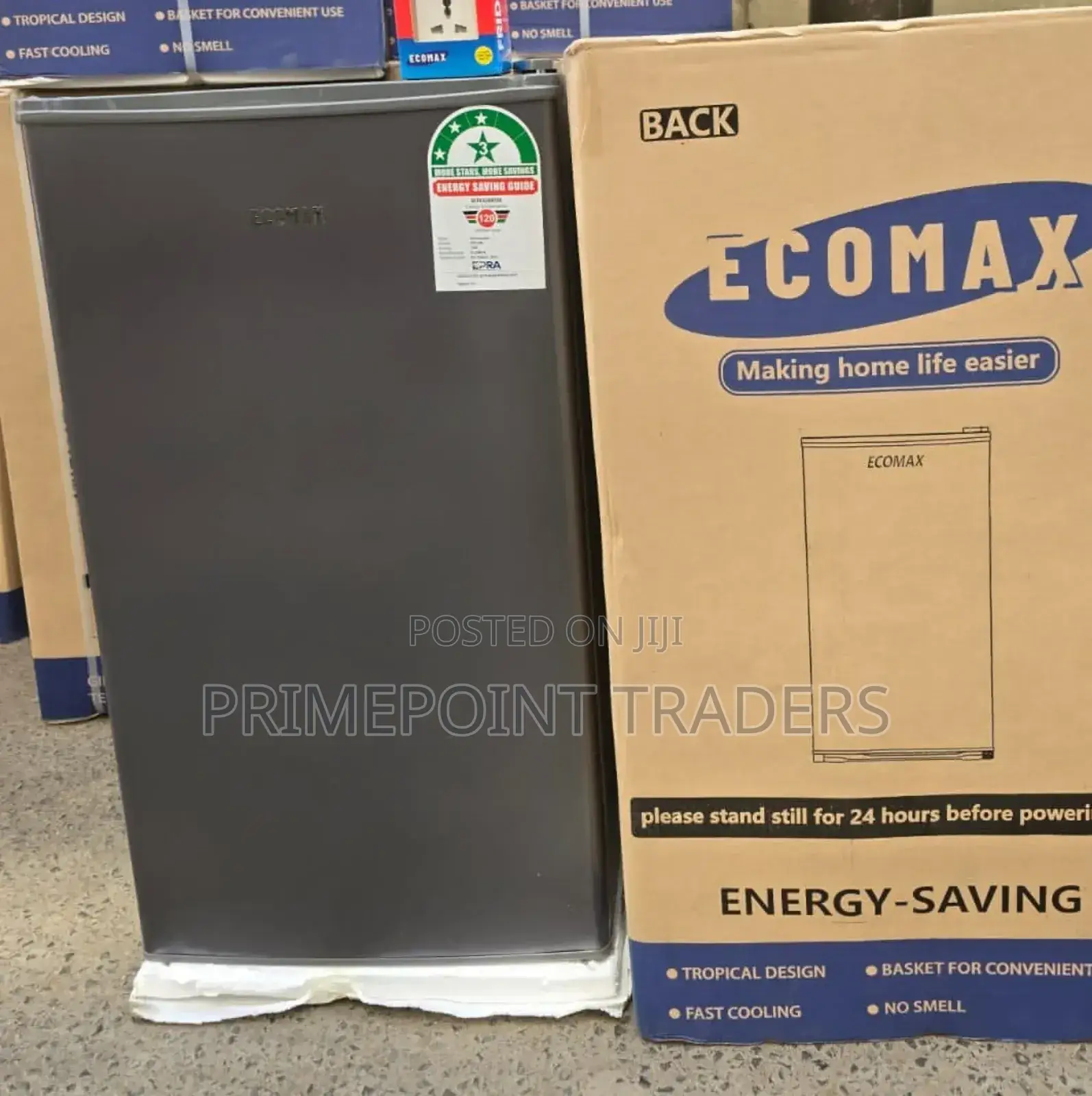 Ecomax 90l Dark Silver Single Door Fridge – Compact Cooling