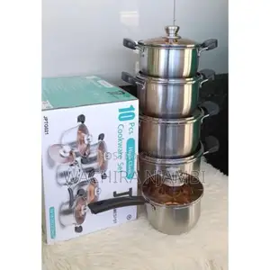 *James Pot 10pc Cookware Set Stainless Steel Material*
