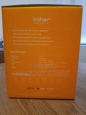 Yaber L2 Plus Smart Projector With Built-in JBL Speakers