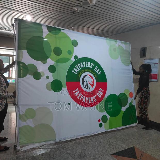 High Quality Fabric Media Backdrop Banner - main view