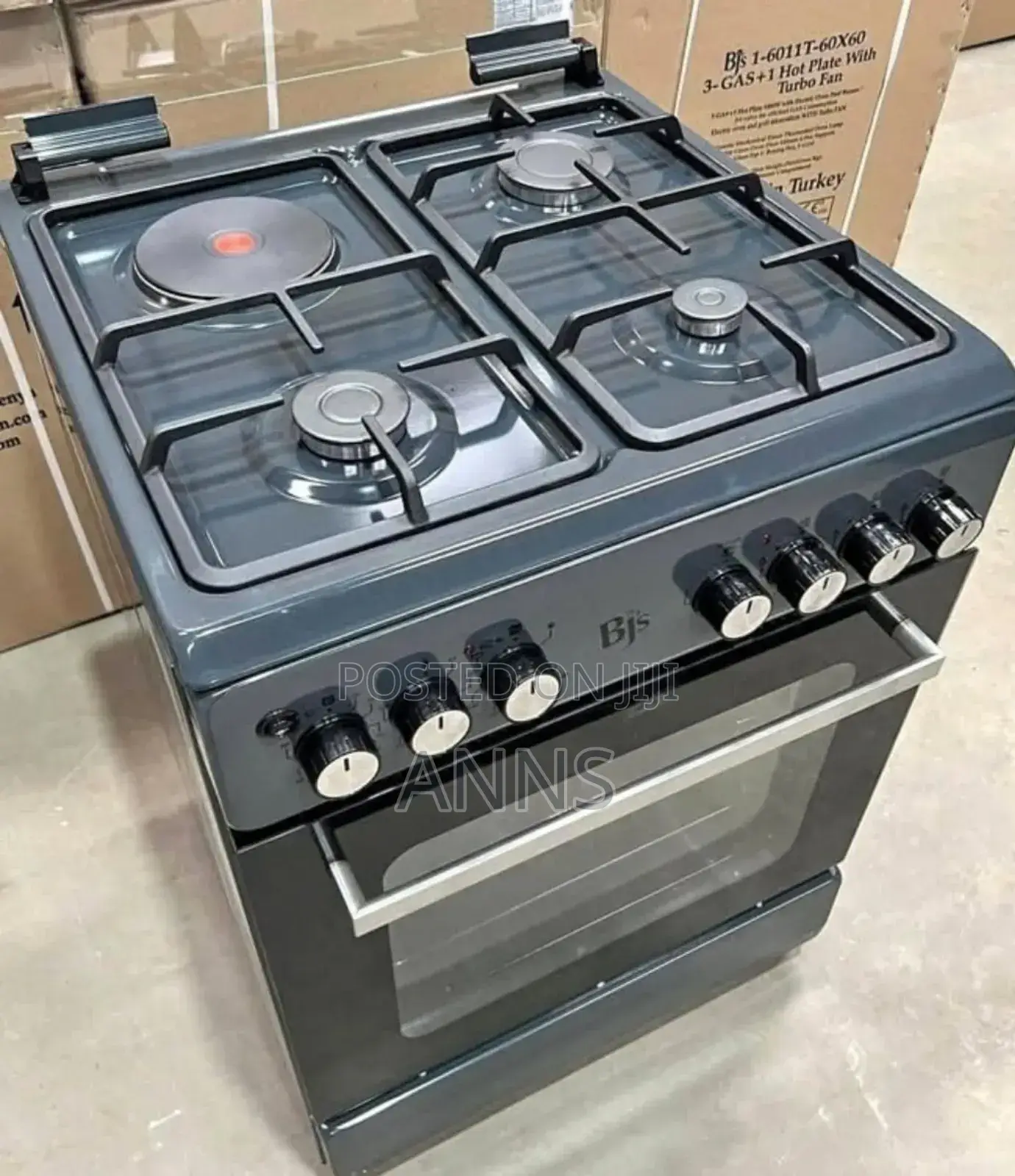Elegance 3+1 New Model Grey BJS Standing Cooker