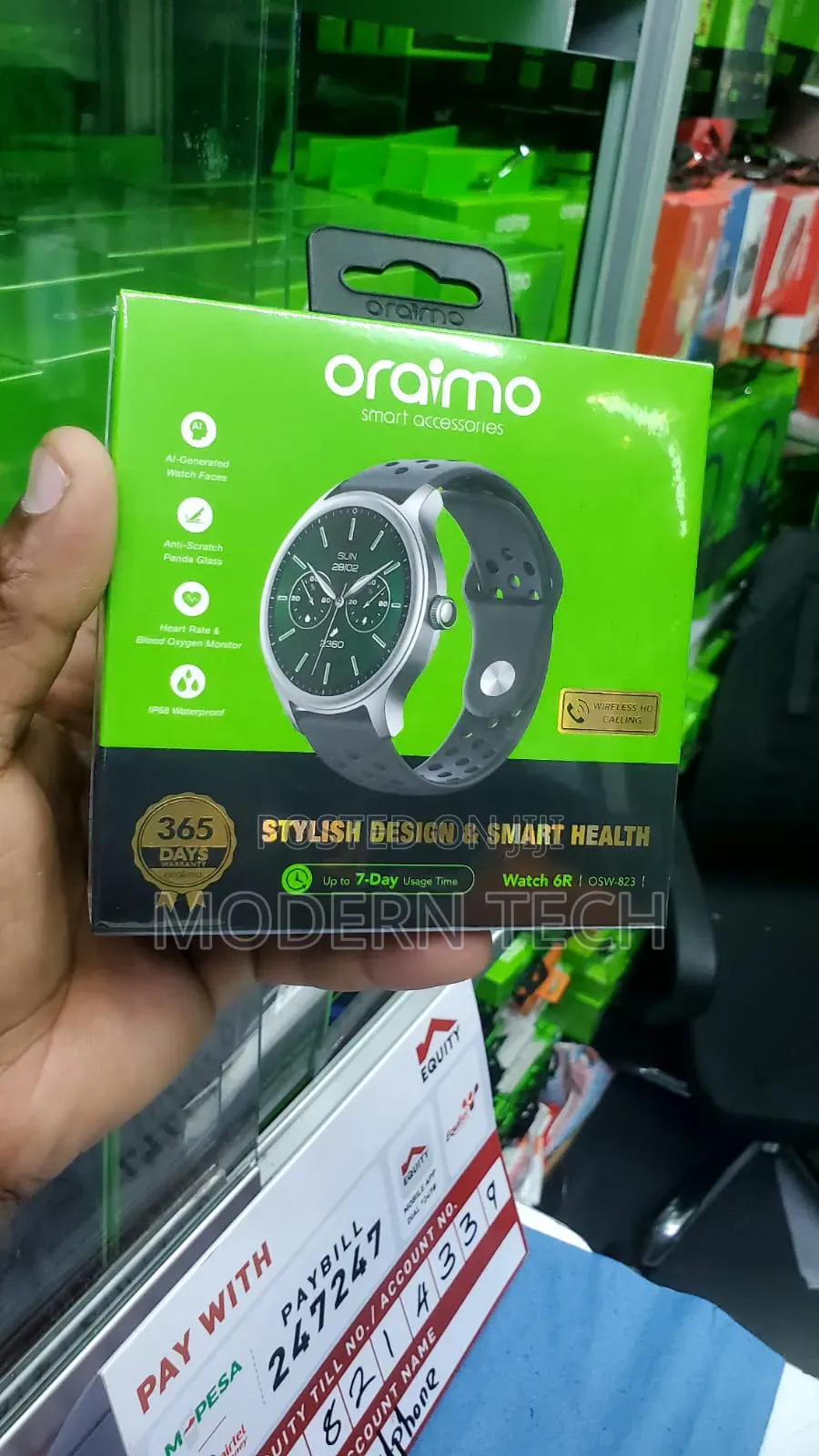 Oraimo Watch 6r 1.39'' Anti-Scratch Ip68 Smart Watch