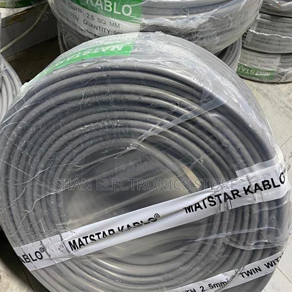 2.5mm Twin and Earth Electric Cable Wire Flat