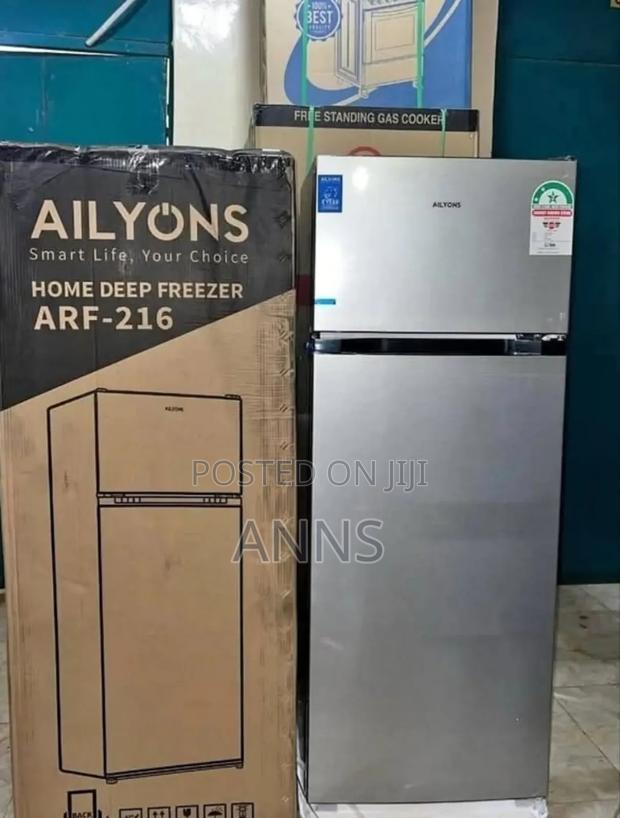 Ailyons Double Door Fridge Home Deepfreezer 216 L