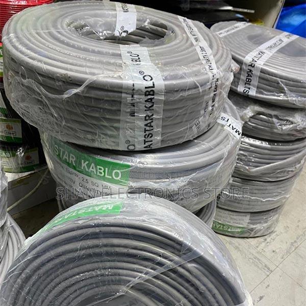 Grey 2.5mm Twin Earth Cable 90 Meters Electrical Wiring Cable