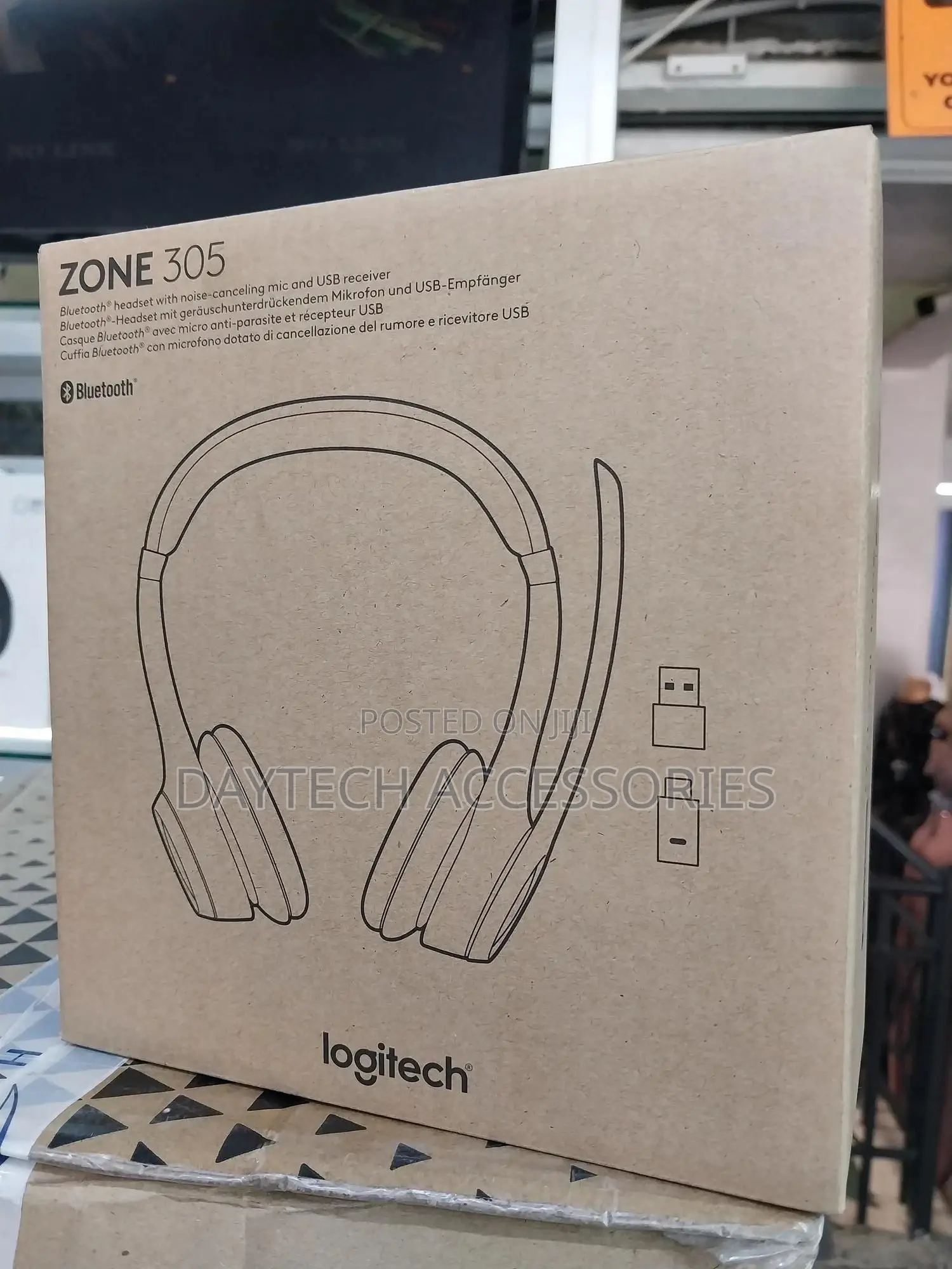 Logitech Zone 305 Bluetooth Headset With Dongle