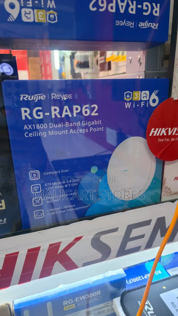 Ruijie Rg-Rap62, Wi-Fi 6 Ax1800 Ceiling-Mount Access Point