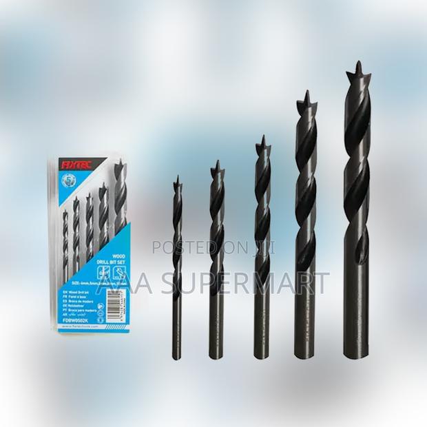 Fdbw0502k 5 Pcs Wood Drills Set - Metric Fixtec